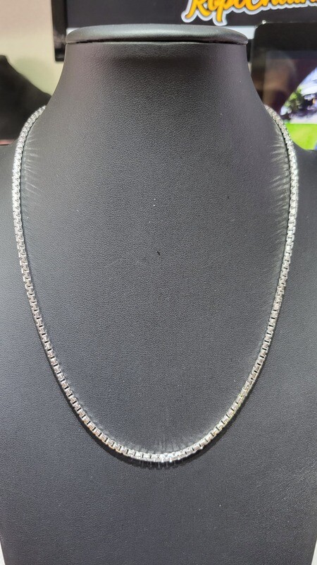 14K 3MM PLAIN BOX CHAIN