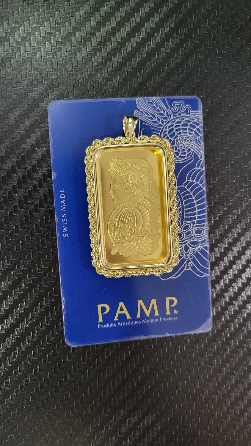 1 OZ PAMP SUISSE LADY FORTUNA PENDANT