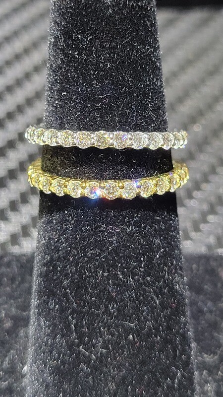 14K .92 CARAT ETERNITY RING