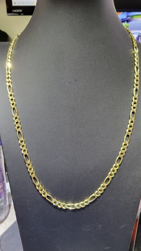 14K 6MM FIGARO CHAIN