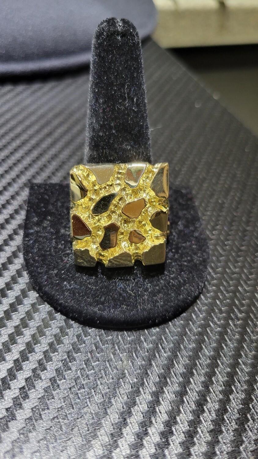 14K 26MM NUGGET RING