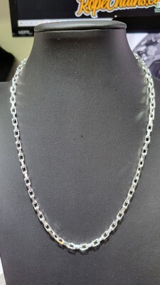 STERLING SILVER 3.7MM HEAVY LINK CHAIN