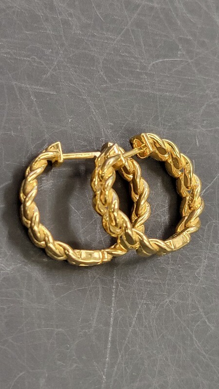 14K 5MM MIAMI CUBAN EARRINGS