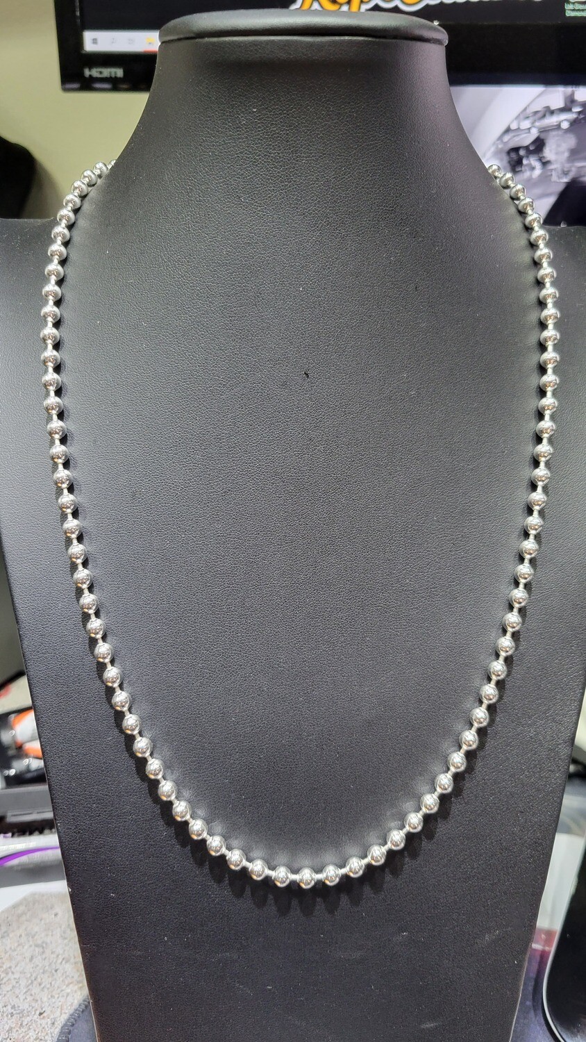 STERLING SILVER 5MM BALL CHAIN