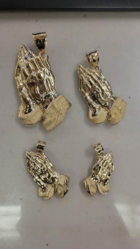 14K PRAYING HANDS PENDANTS