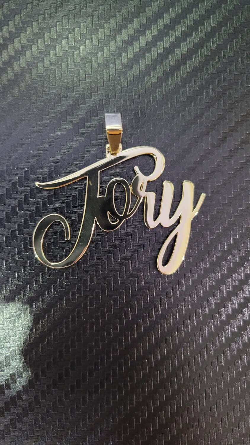 CUSTOM 14K NAME PLATE