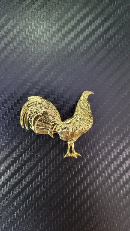 CUSTOM 14K ROOSTER PENDANT