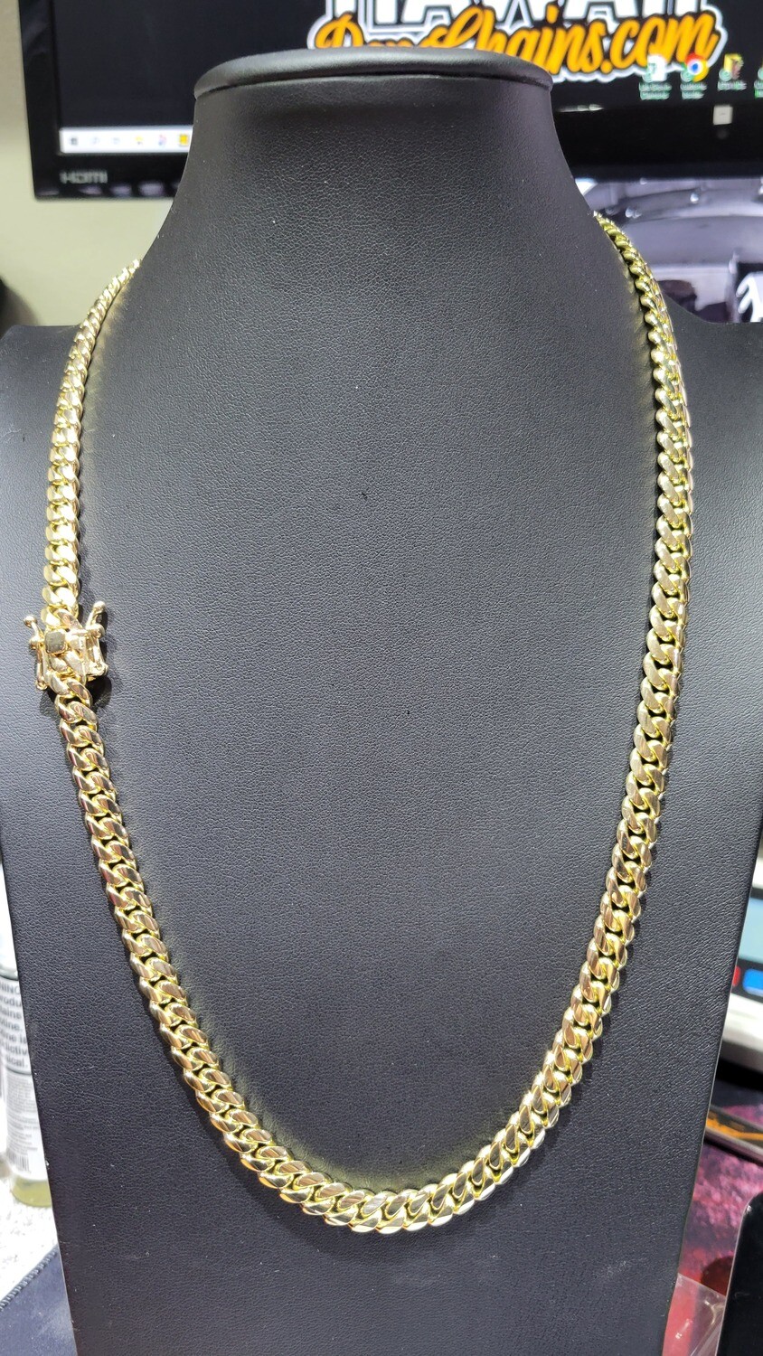 14K 8MM MIAMI CUBAN CHAIN