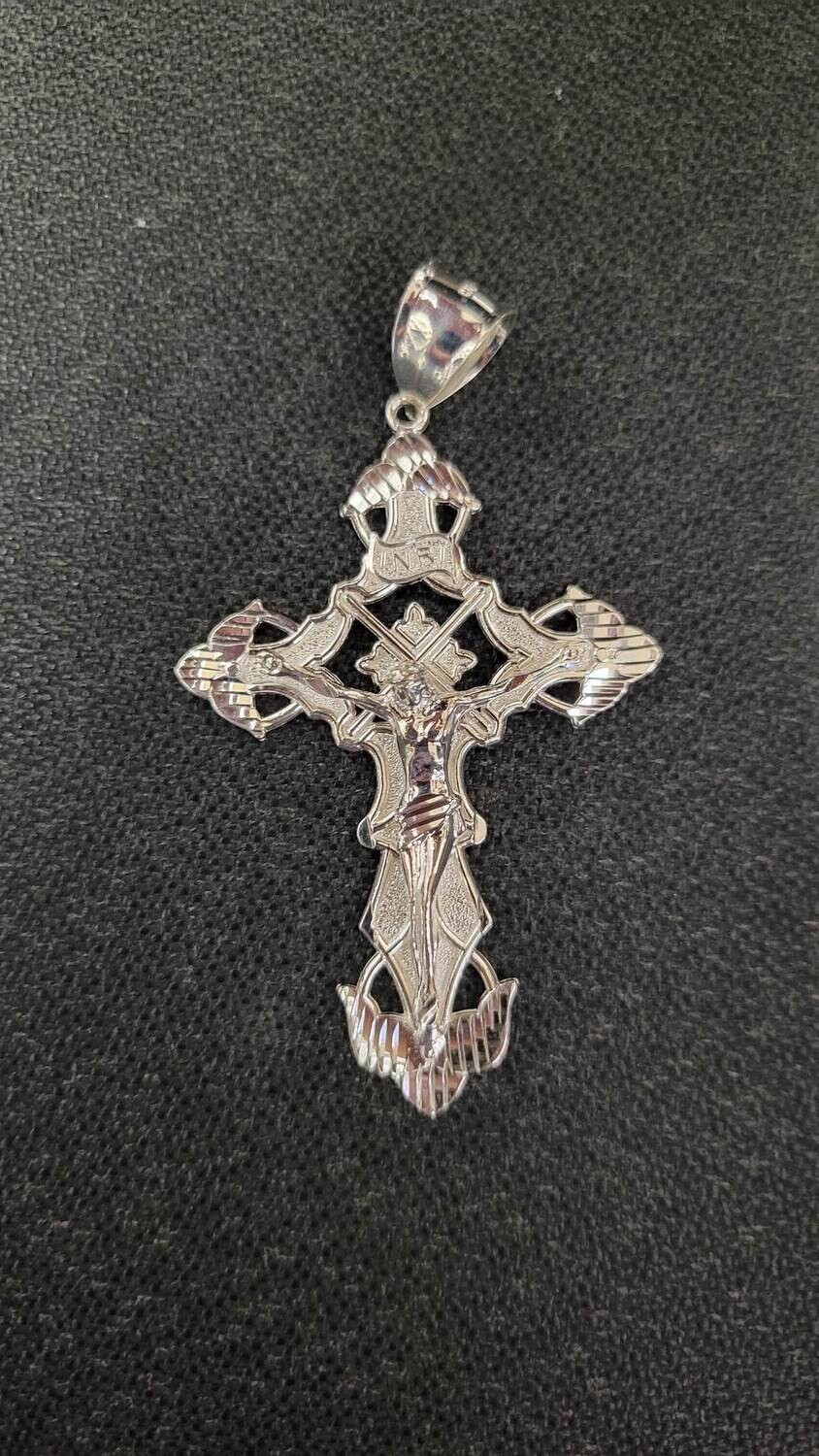 925 STERLING 3&quot; INRI CRUCIFIX CROSS