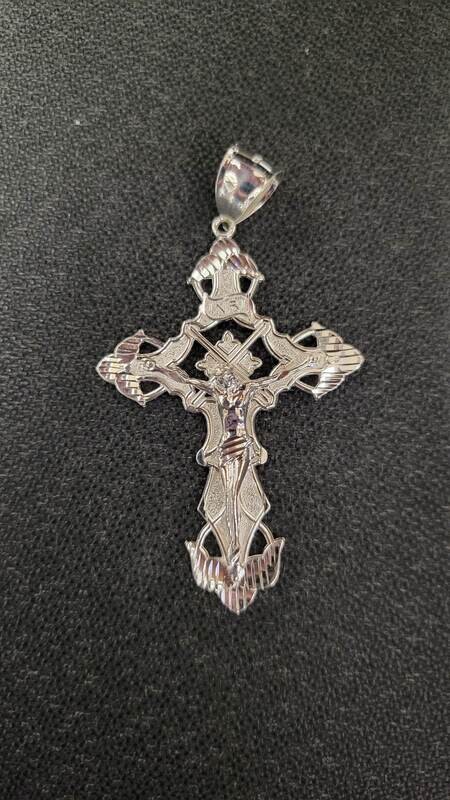 925 STERLING 3&quot; INRI CRUCIFIX CROSS