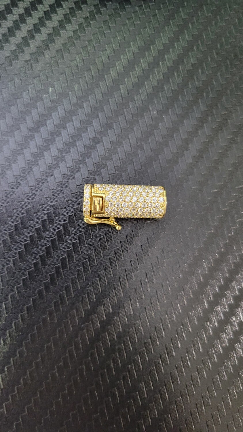 14K 8MM DIAMOND BARREL LOCK