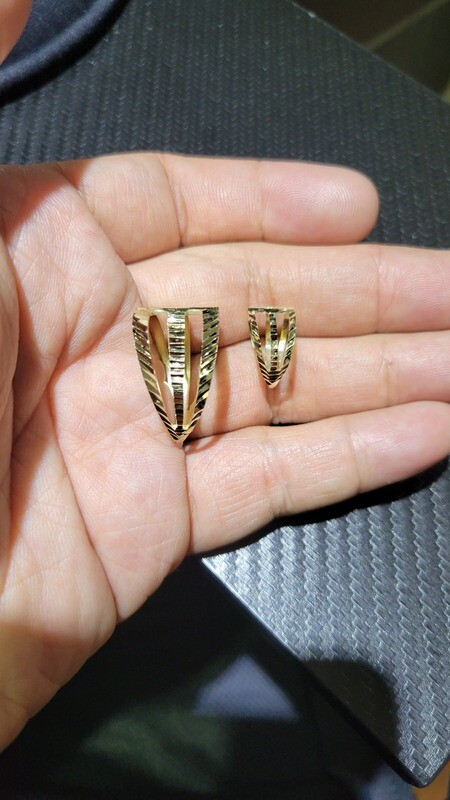 14K DIAMOND CUT BAILS