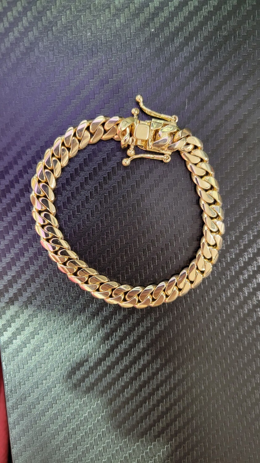 14K 8.5MM MIAMI CUBAN BRACELET