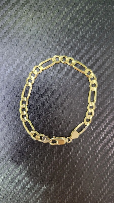 14K 6MM FIGARO BRACELET