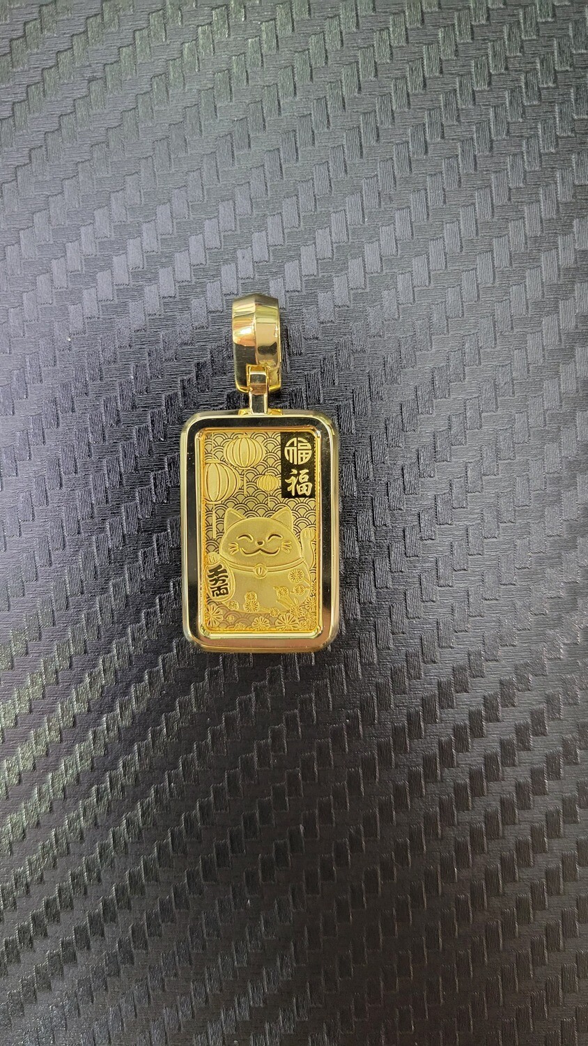 2023 5 GRAM PAMP LUNAR GOOD LUCK YEAR W/CUSTOM BEZEL
