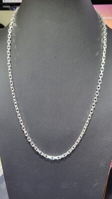 STERLING SILVER 3.3MM HEAVY LINK CHAIN