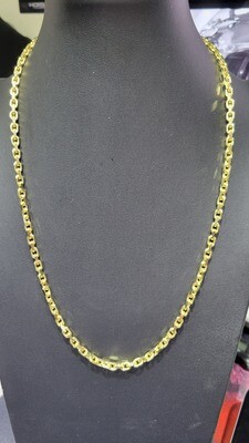 14K 4MM HEAVY LINK NECKLACE