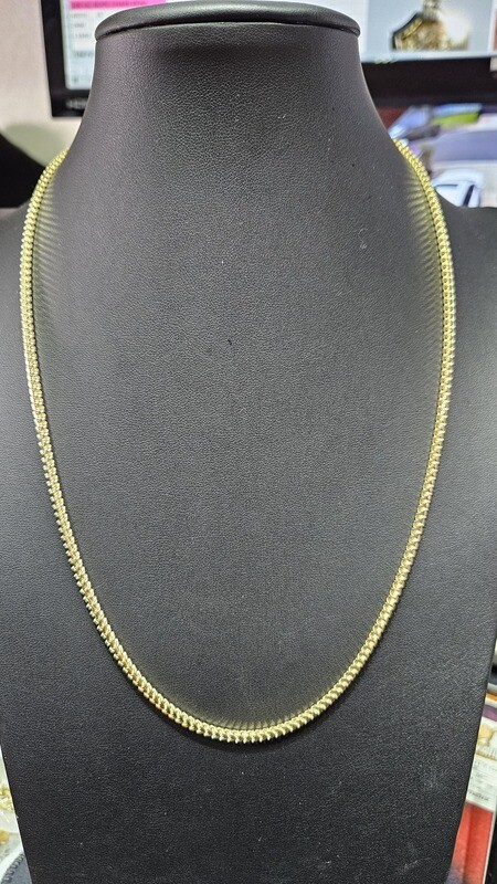 14K 2.5MM PLAIN FRANCO CHAIN