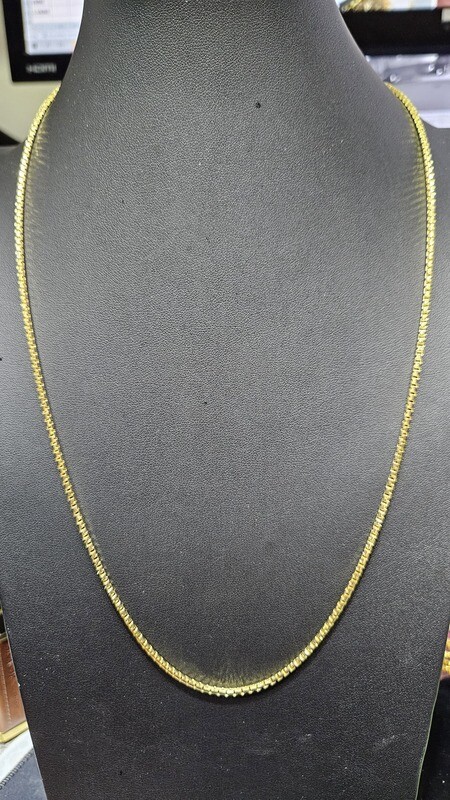 14K 2MM PLAIN BOX CHAIN