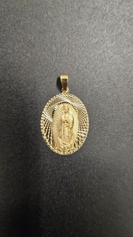14K OVAL VIRGIN MARY PENDANTS