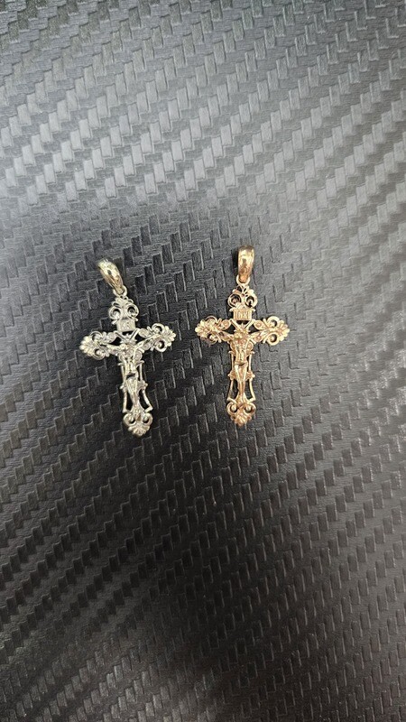 14K 1.25&quot; INRI CRUCIFIX
