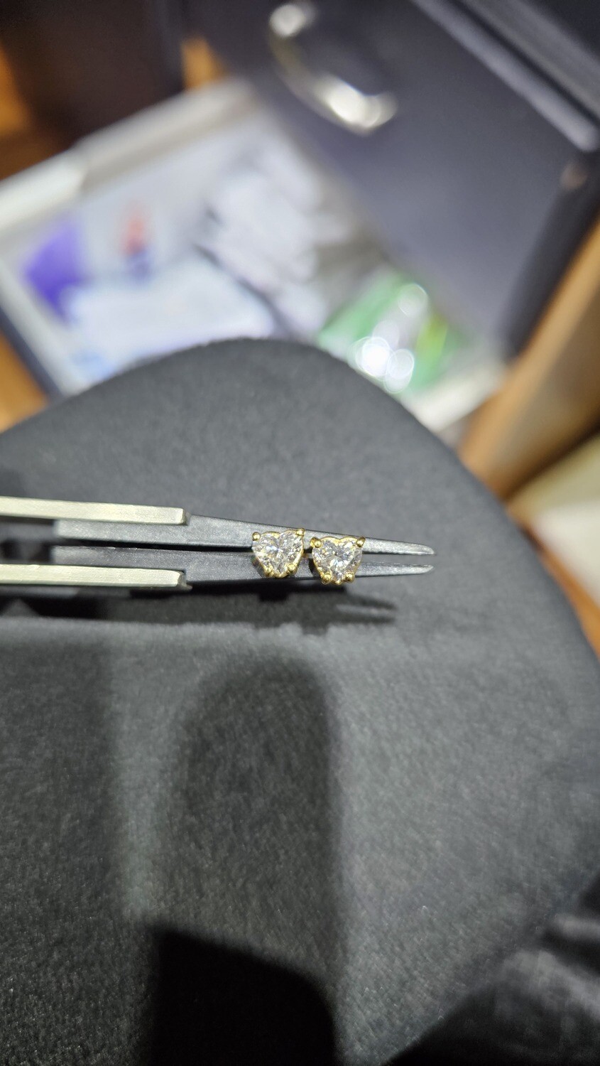 正規品・関税込み◆HEI◆ALICE HEART EARRING ᐈ Annika Inez silver Studs with heart E940-LRG_S 2716 | DELAGeM