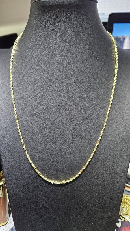 14K 2.5MM FIGAROPE CHAIN