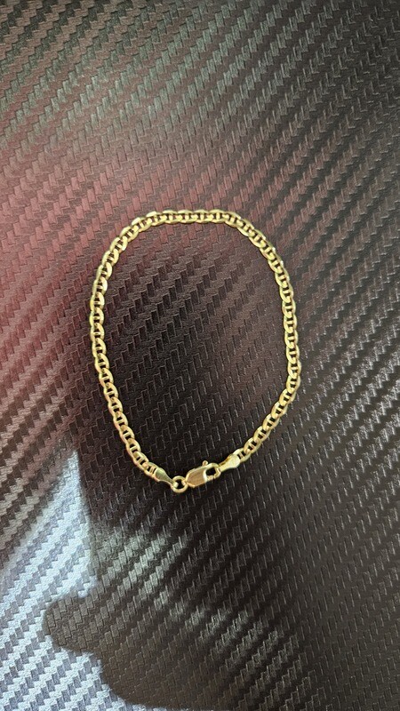 14K 3MM MARINER BRACELET