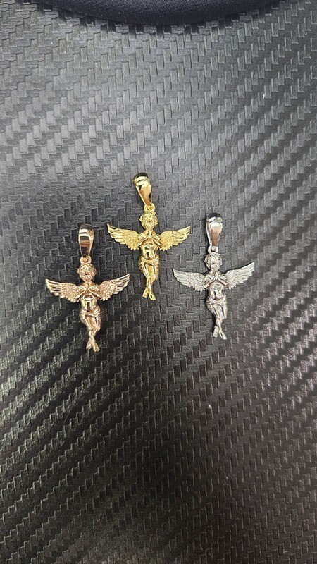 14K CUSTOM 1-2&quot; ANGEL PENDANTS