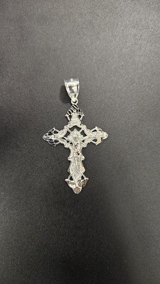 925 STERLING 2&quot; INRI CRUCIFIX CROSS