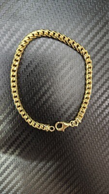 18K 4.5MM DIAMOND CUT FRANCO BRACELET