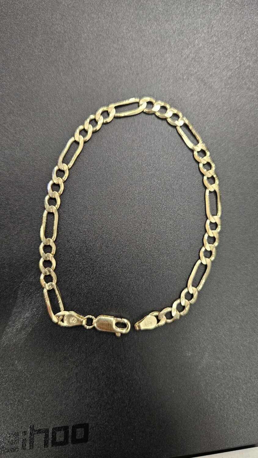 14K 5MM FIGARO BRACELET