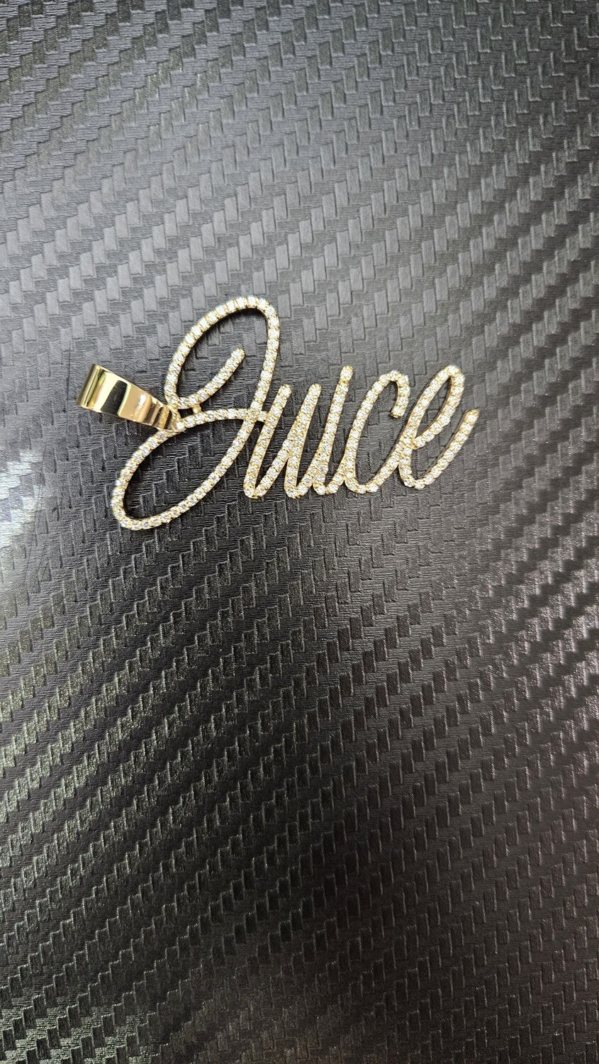 CUSTOM 14K NAME PLATE