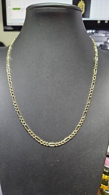 14K 4.5MM FIGARO CHAIN