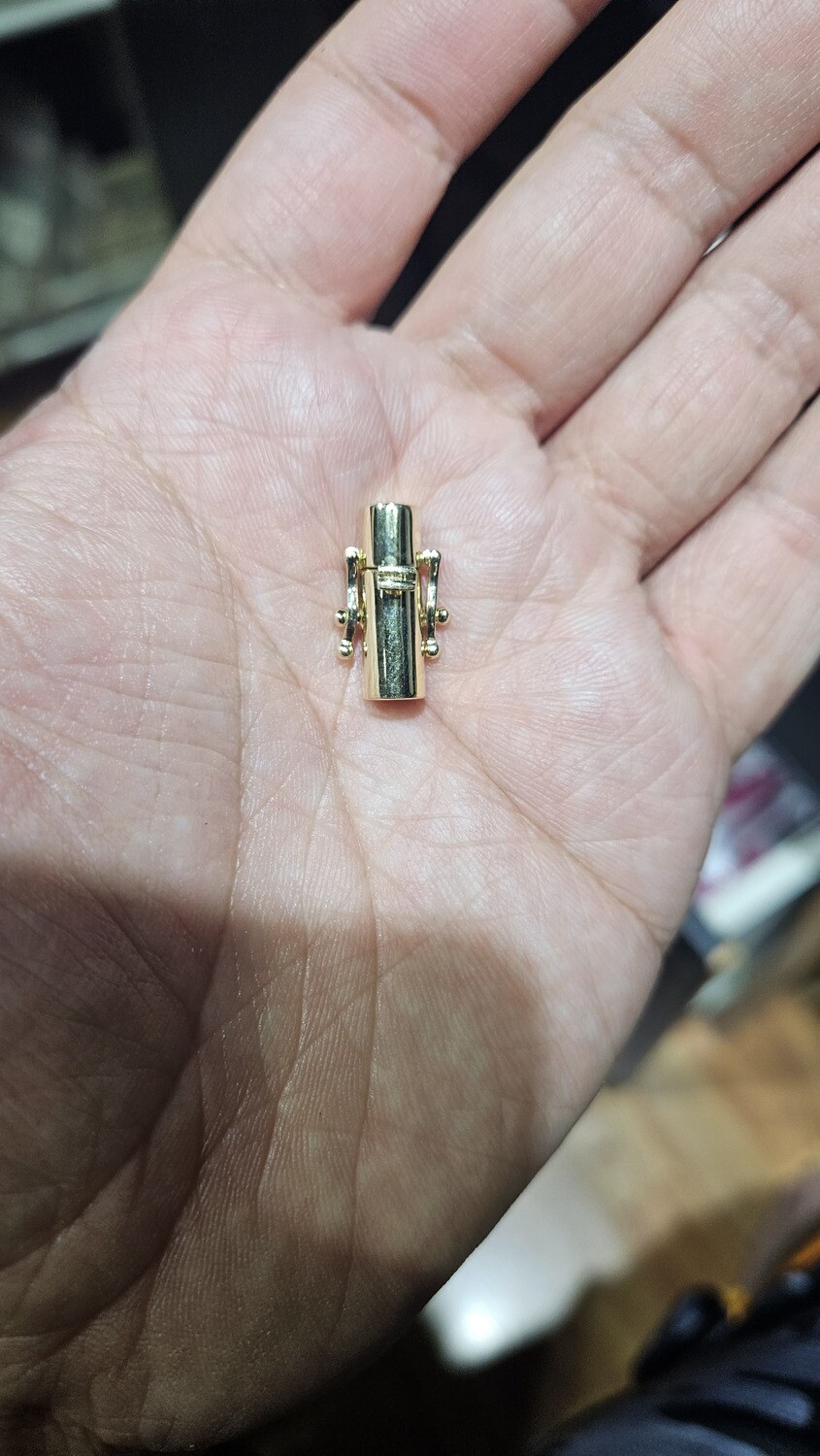 14K SOLID 6MM BARREL LOCK, 6MM BARREL LOCKS-PREORDERS TAKE 4-6 WEEKS: 10K 6.5MM BARREL LOCK 5.6 GRAMS