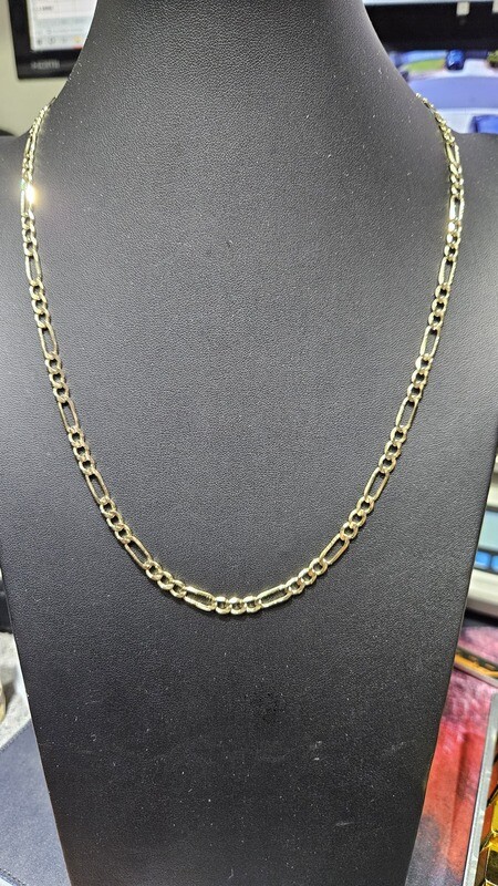 14K 5MM FIGARO CHAIN