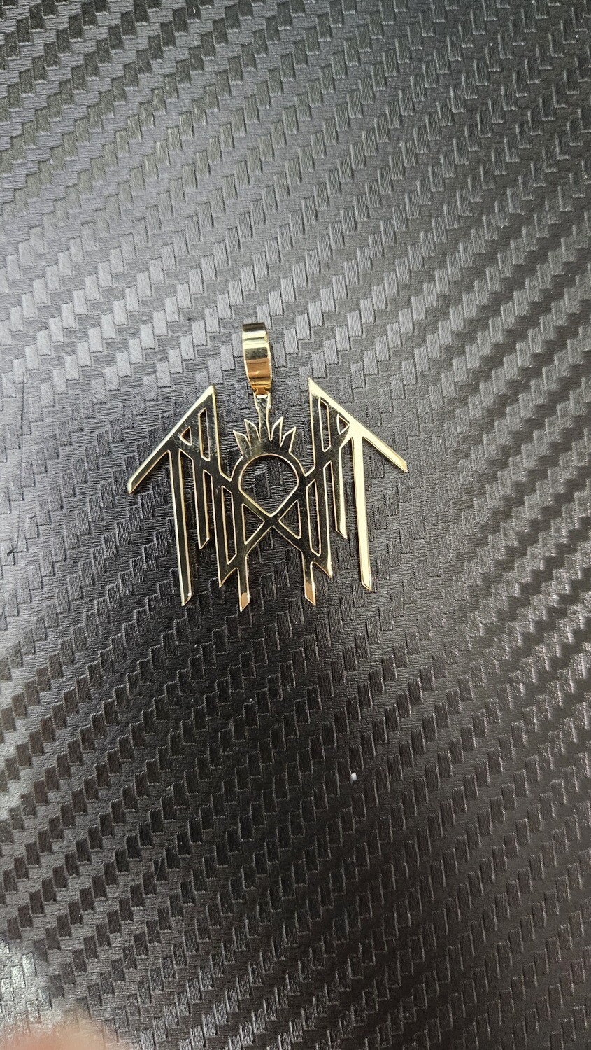 CUSTOM 14K LOGO PENDANT