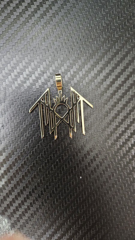 CUSTOM 14K LOGO PENDANT