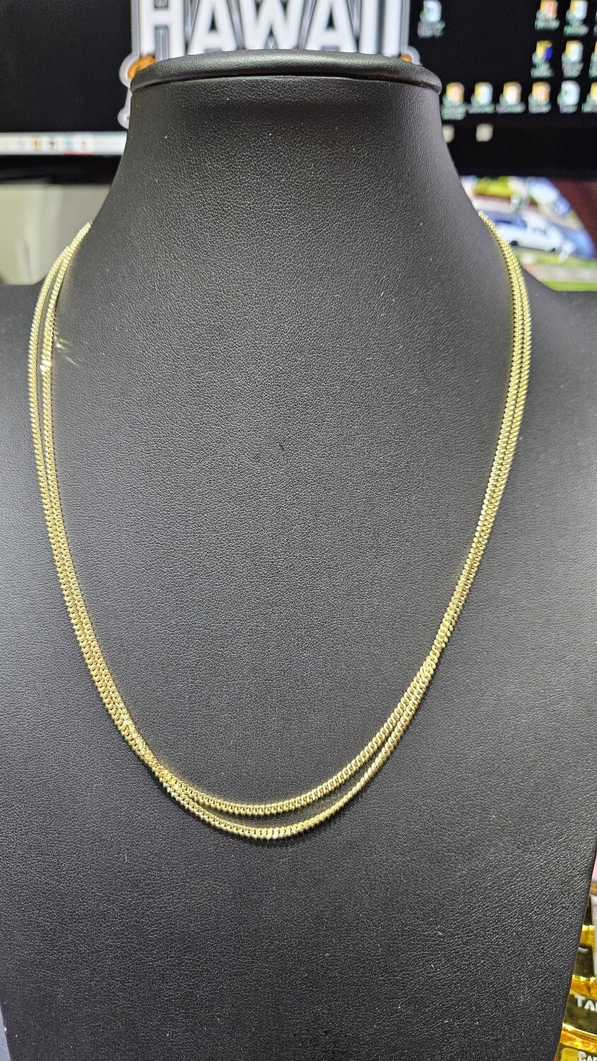 14K 2MM 20" BABY CURB CHAINS (JACOJE USED)