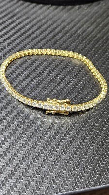 14K 3MM DIAMOND TENNIS BRACELET