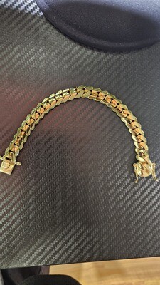 14K 10MM MIAMI CUBAN BRACELET