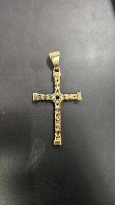 14K 2.5&quot; BYZANTINE CROSS