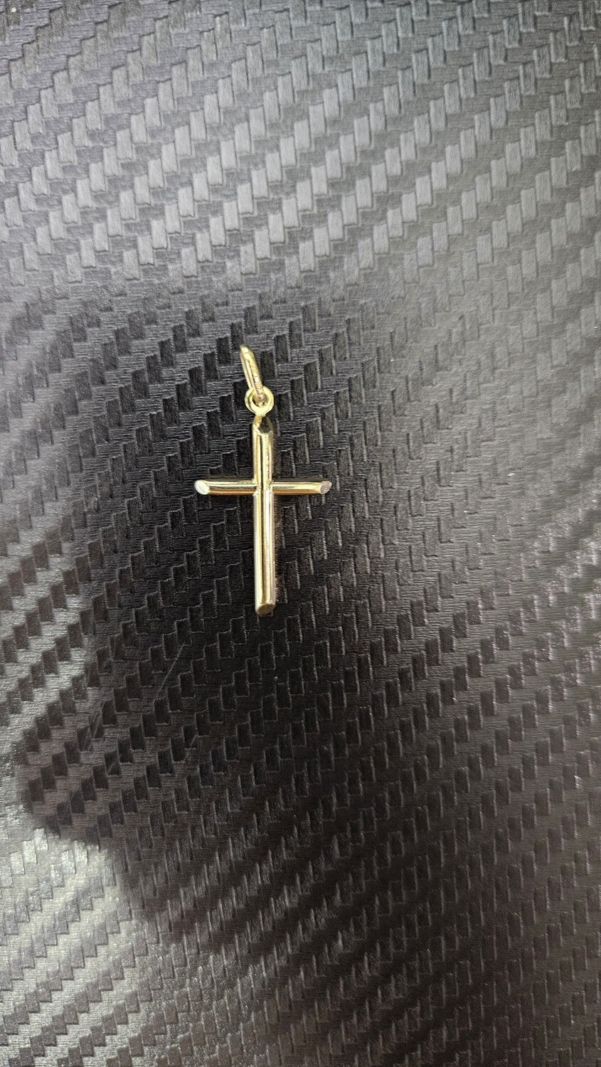 14K 1.3&quot; SIMPLE CROSS
