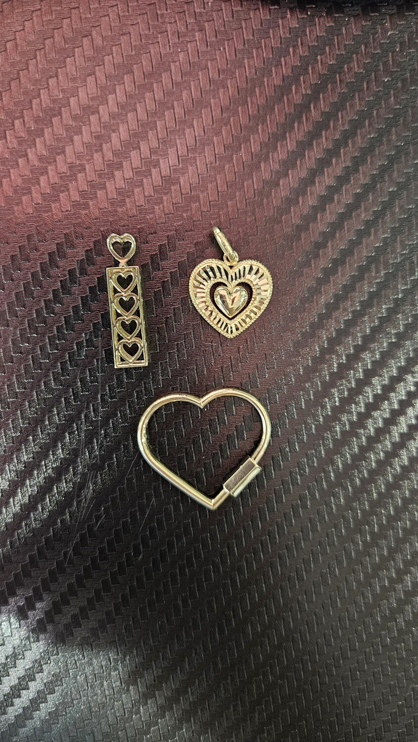 14K HEART PENDANTS