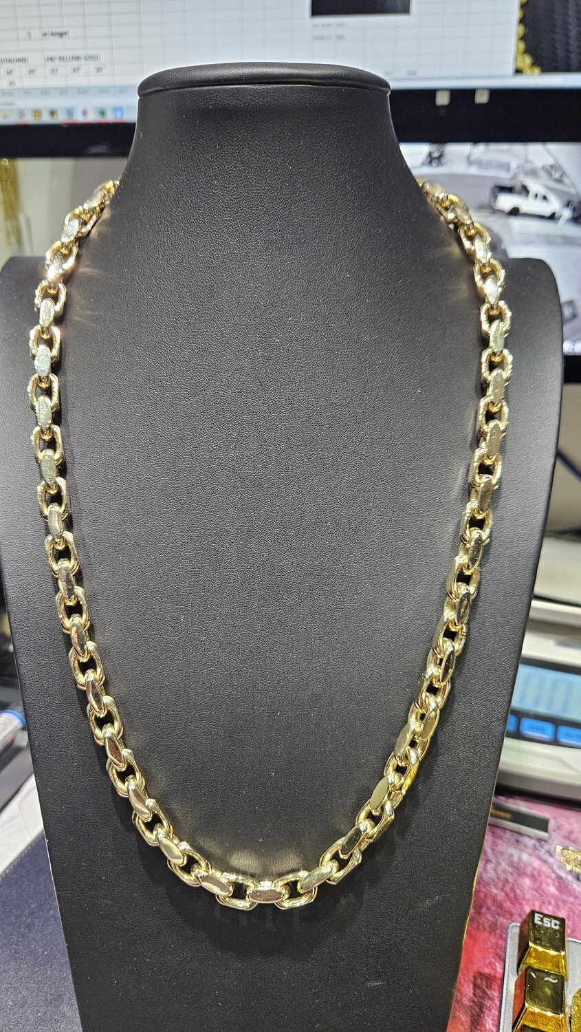 10K 8.5MM HEAVY LINK CHAIN