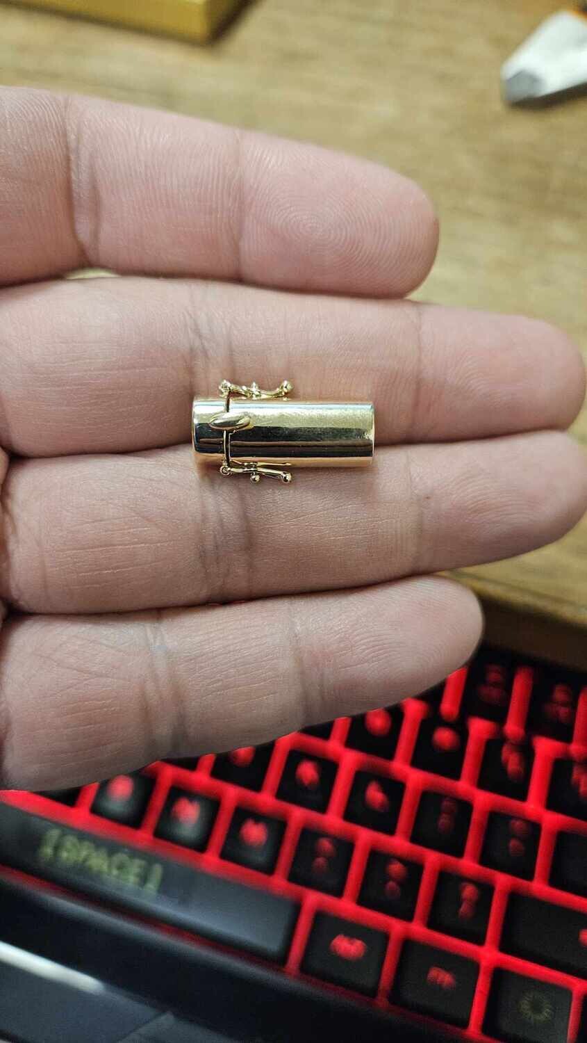 14K 8MM BARREL LOCK FOR 6-6.5MM CHAINS