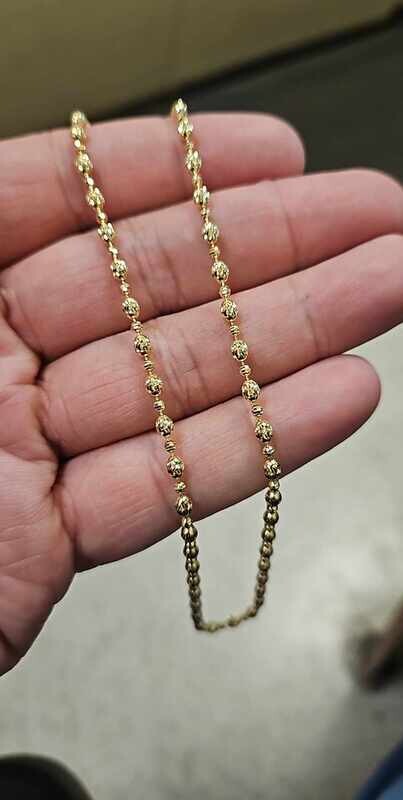 18K 3MM ROUND TYPHOON CHAIN