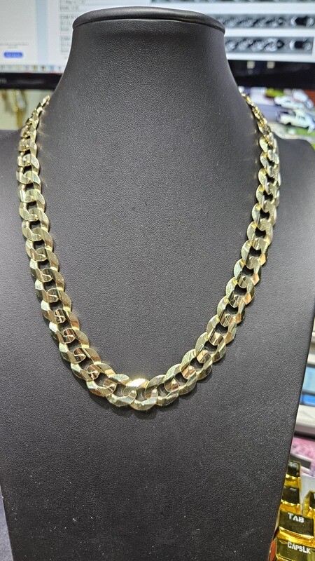 14K 14MM FLAT CURB CHAIN