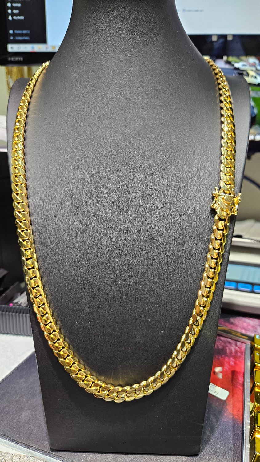 14K 10MM MIAMI CUBAN CHAIN