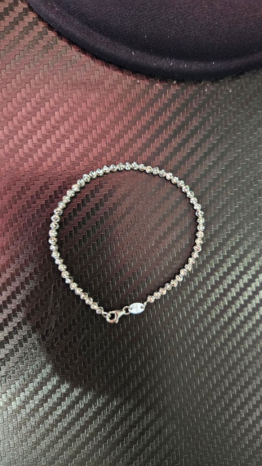14K 3MM MOON CUT BRACELET